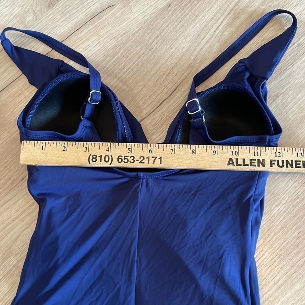 Coastal zone women’s one piece Navy blue swimsuit Size 6 - Picture 7 of 9